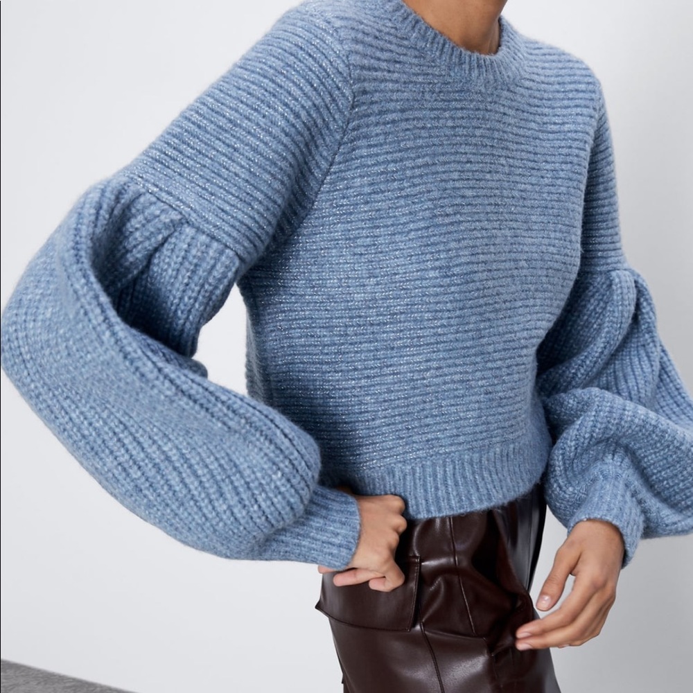 ⚡️MOVING SALE ⚡️Zara wool blend balloon sleeve sweater ⚡️MOVING SALE ⚡️ - Picture 9 of 10